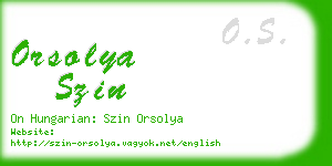 orsolya szin business card